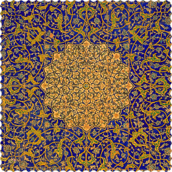 رومیزی مخمل مربع زرین