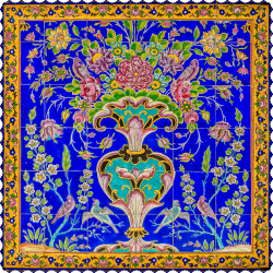 رومیزی مخمل گل افشان