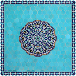 رومیزی مخمل مربع حوض نقاشی