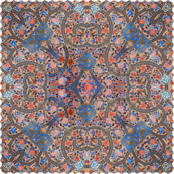 رومیزی مخمل مربع بهار