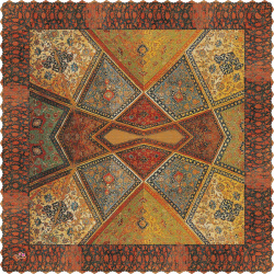 رومیزی مخمل مربع چهلستون