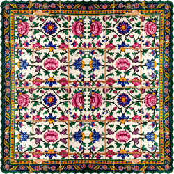 رومیزی مخمل مربع لوتوس