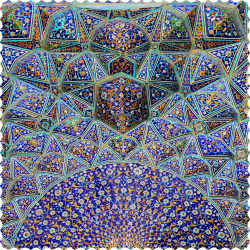 رومیزی مخمل مربع مقرنس