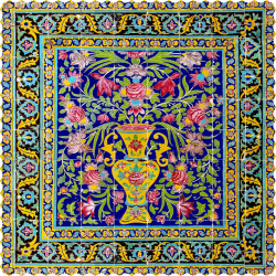 رومیزی مخمل مربع مهراب