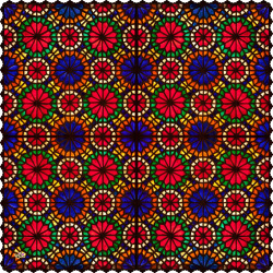 رومیزی مخمل مربع ارسی