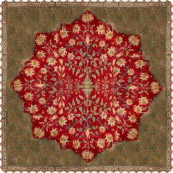 رومیزی مخمل مربع دلنواز