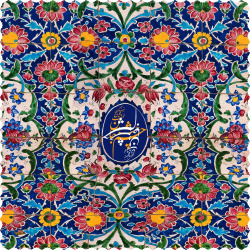 رومیزی مخمل مربع ترنج