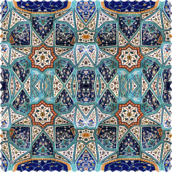 رومیزی مربع کاشی مسجد