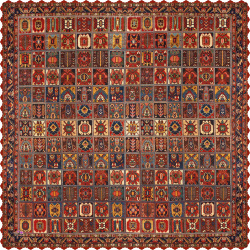 رومیزی مخمل مربع خشتی