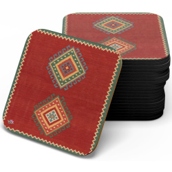 زیر لیوانی سنتی چوبی mdf طرح گبه