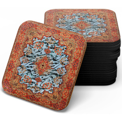 زیر لیوانی سنتی چوبی mdf فرش خط