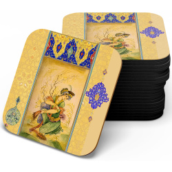 زیر لیوانی چوبی mdf مینیاتور معشوق