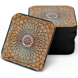 زیر لیوانی چوبی mdf فرش ماهی