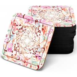 زیر لیوانی چوبی MDF عشق