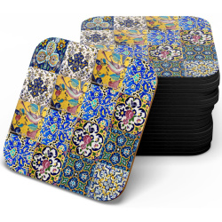 زیر لیوانی چوبی MDF چند کاشی نصیر