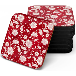 زیر لیوانی چوبی MDF لاله عباسی