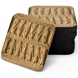 زیر لیوانی چوبی mdf سرباز هخامنش تخت جمشید