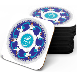 زیر لیوانی چوبی mdf هیچ رقص صوفی