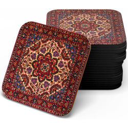 زیر لیوانی چوبی mdf فرش آفتاب