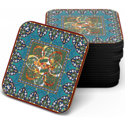 زیر لیوانی چوبی mdf فرش خط کیانا