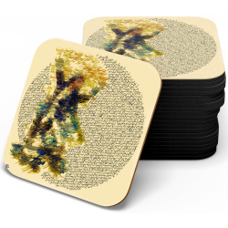 زیر لیوانی چوبی mdf حیرت جامی