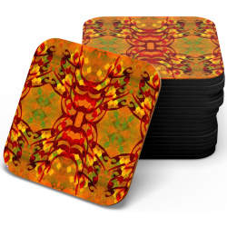 زیر لیوانی چوبی mdf خط عشق