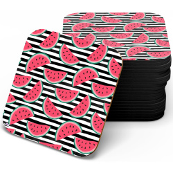 زیر لیوانی چوبی MDF یلدا هندوانه