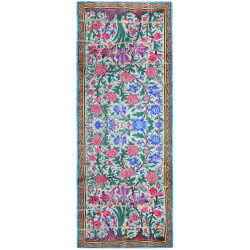 شال نخی کاشی گل رز