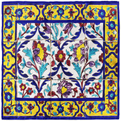 پوشت (دستمال جیب) کاشی آبرنگ