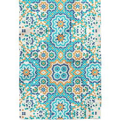 دستمال گردن مراکشی فیروزه ای