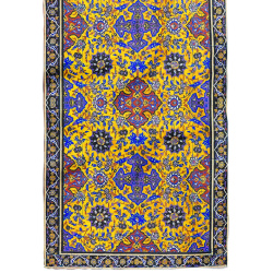 دستمال گردن کاشی زرد
