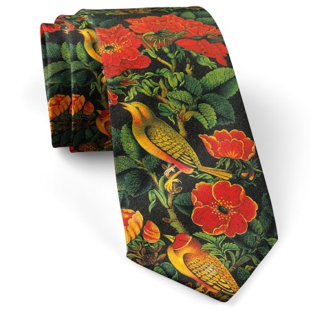 کراوات گل و مرغ
