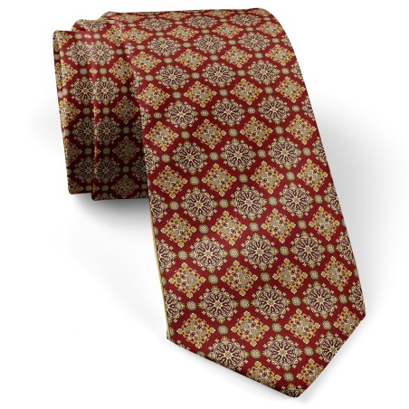 کراوات مردانه کلاسیک زرشکی