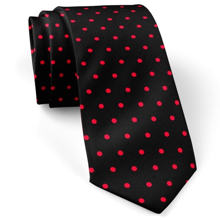 کراوات خال خال قرمز