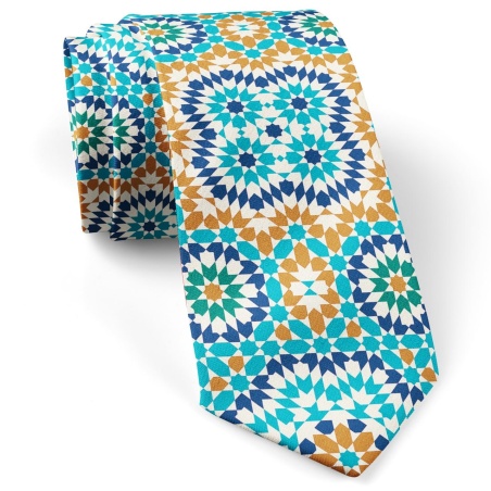 کراوات مراکشی فیروزه ای
