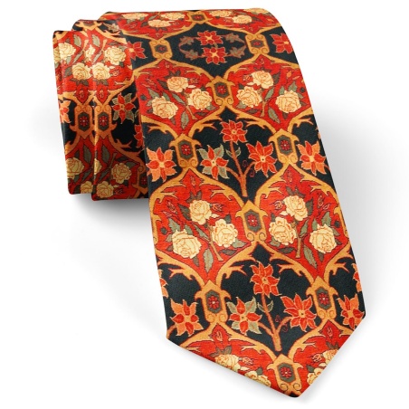 کراوات مردانه طرح فرش رز