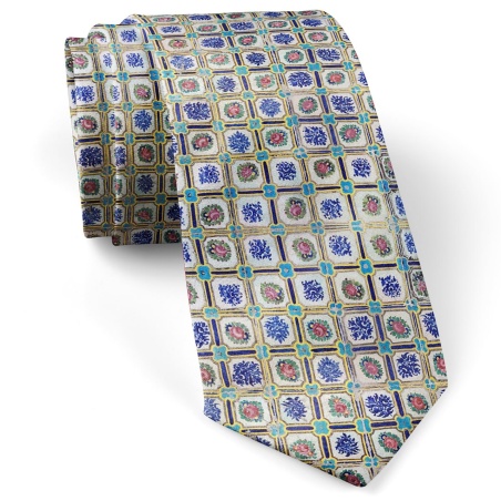 کراوات مردانه کاشی ریز ترکیبی