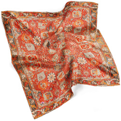 روسری نخی فرش نارنجی