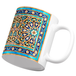 ماگ سرامیکی کاشی کاری گره