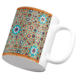 ماگ سرامیکی کاشی برجسته