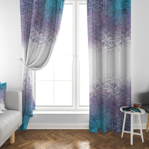 پرده مخمل سیاه مشق رنگین