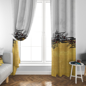 پرده مخمل خط خاکی