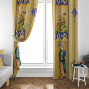 پرده مخمل مینیاتور معشوق