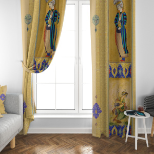 پرده مخمل مینیاتور معشوق