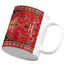 لیوان سرامیکی فرش قشقایی