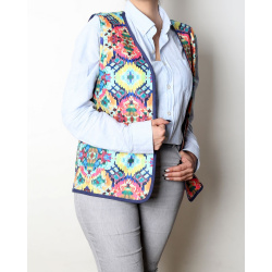 جلیقه سنتی چهار وجهی آبرنگی