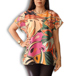 تیشرت زنانه گل استویی