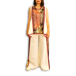 تاپ و شلوار کاشی گره