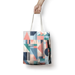 کیف پارچه ای هندسی